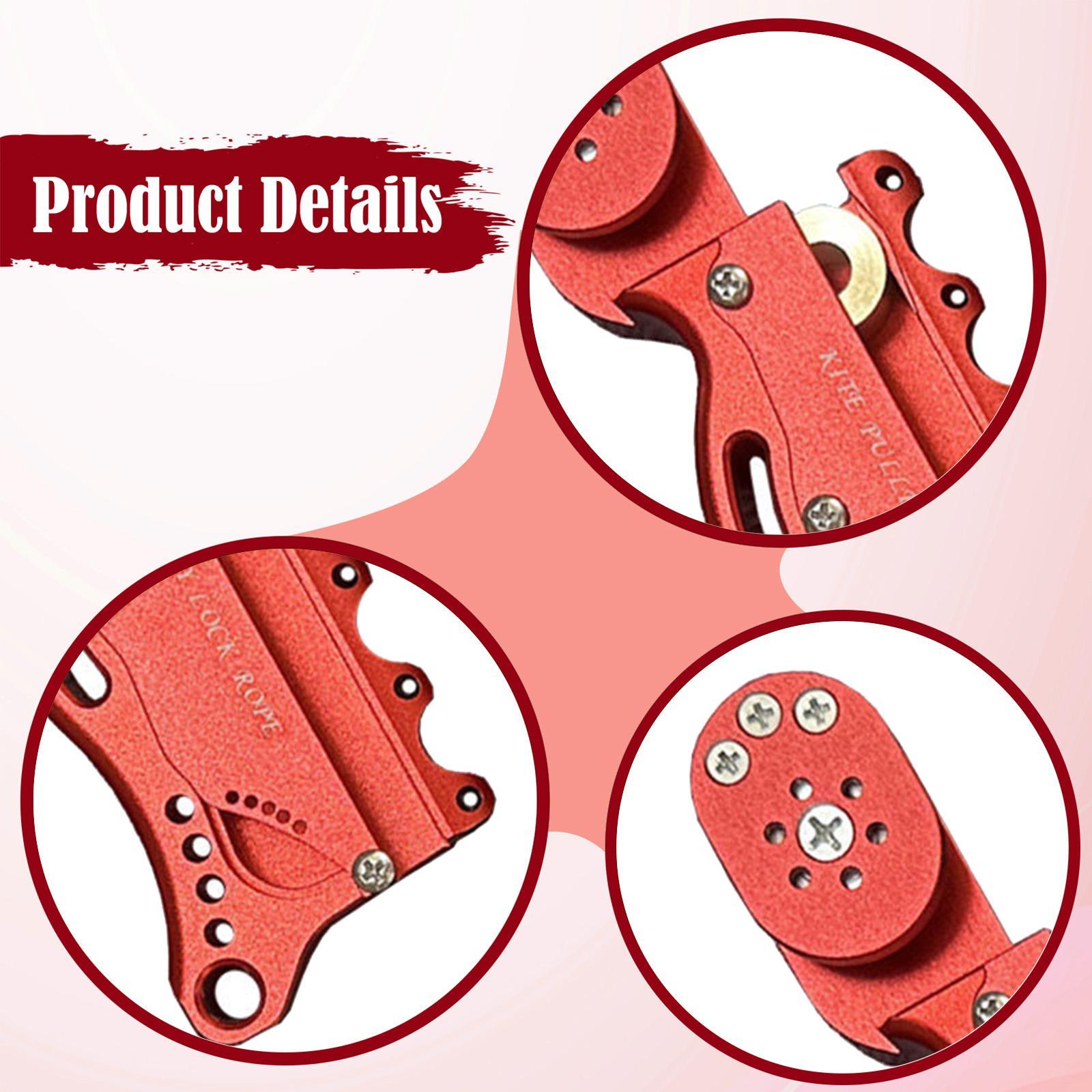 Kite Surf Bar Control - ตัวล็อคสายรอกแบบมืออาชีพ อลูมิเนียมอัลลอยด์ ตัวควบคุมสายแบบเร็ว สำหรับกระดานไคท์เซิร์ฟ