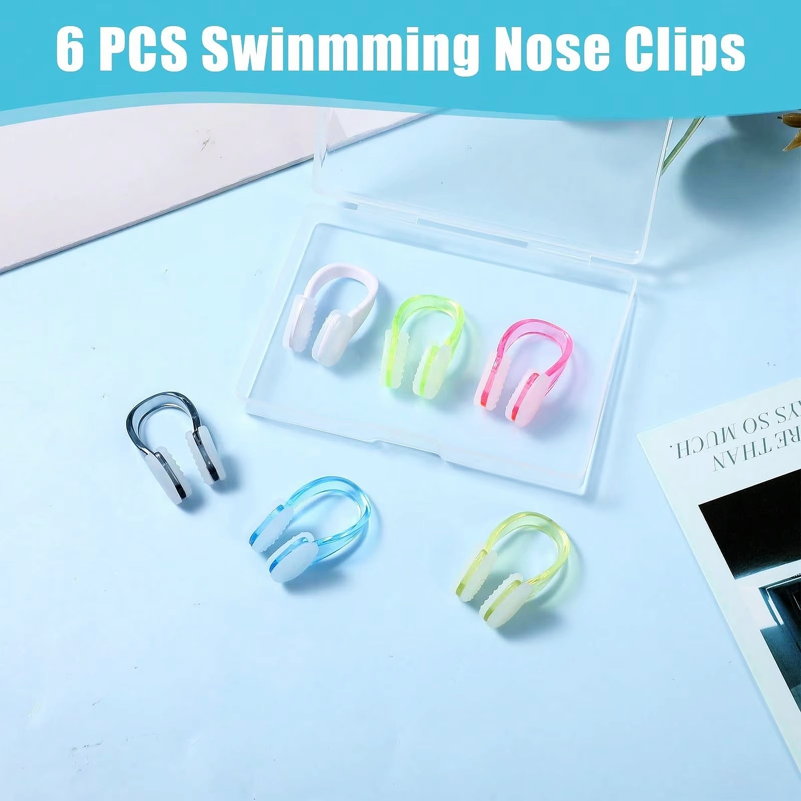 คลิปหนีบจมูกซิลิโคนกันน้ำสำหรั - Aquatic Sports Swimming บทวิจารณ์และราคา